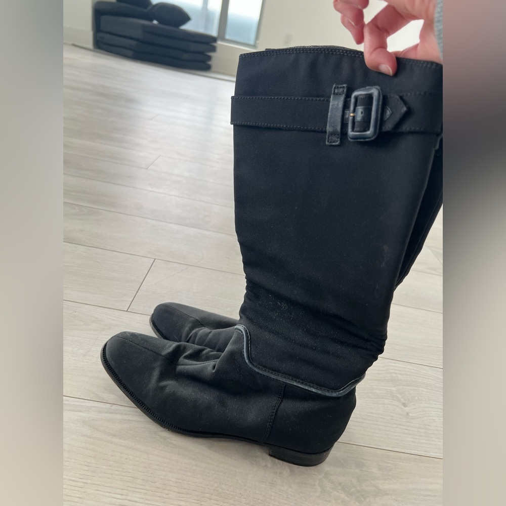 Burberry Black Calf Boots Size 39 EU/8.5 US